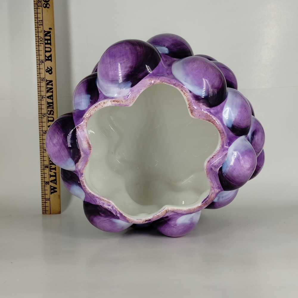 Gibson Purple and Green Grape Cookie Jar - Picture 6 of 7